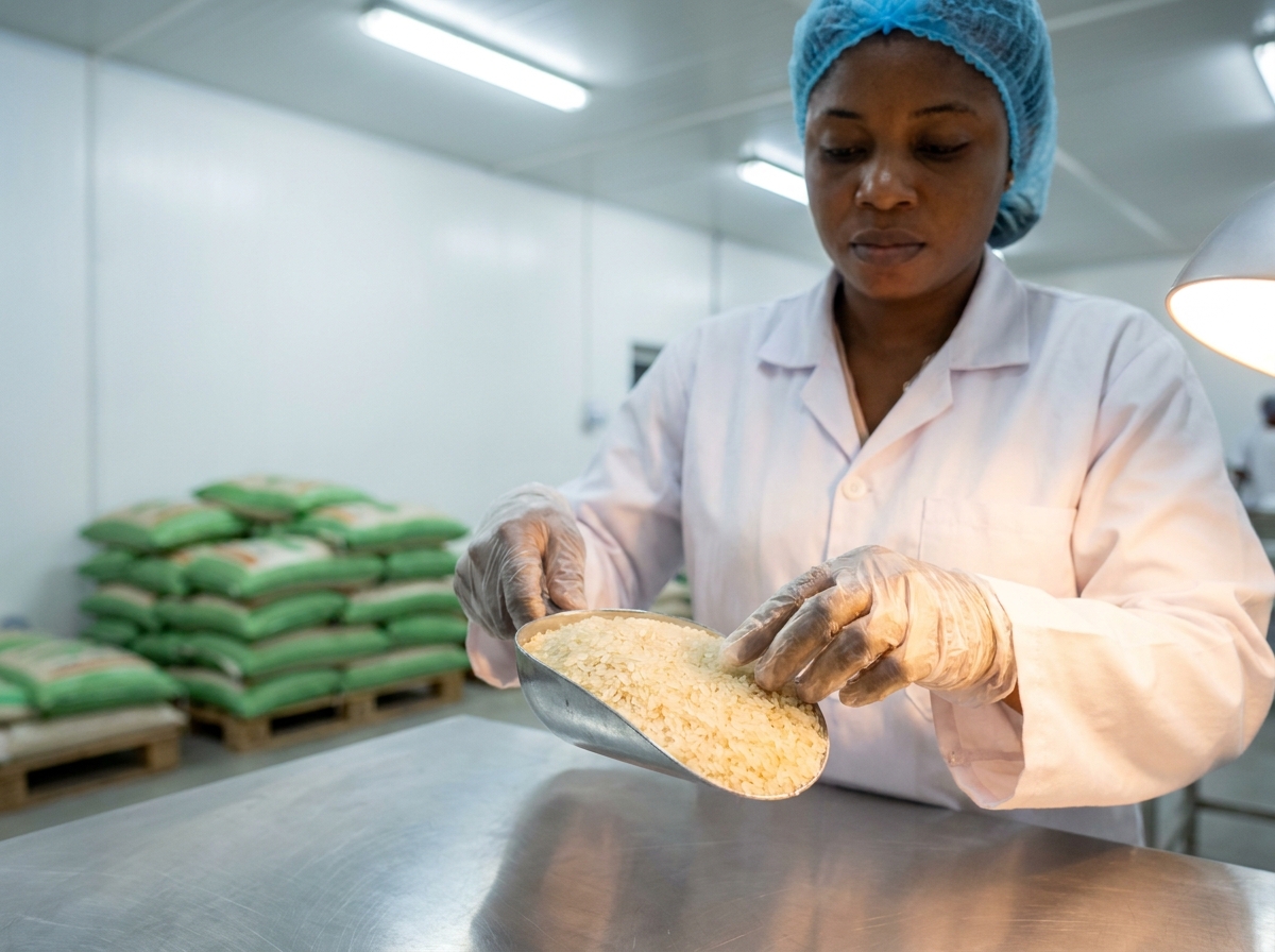 Quality-checked rice and oil products